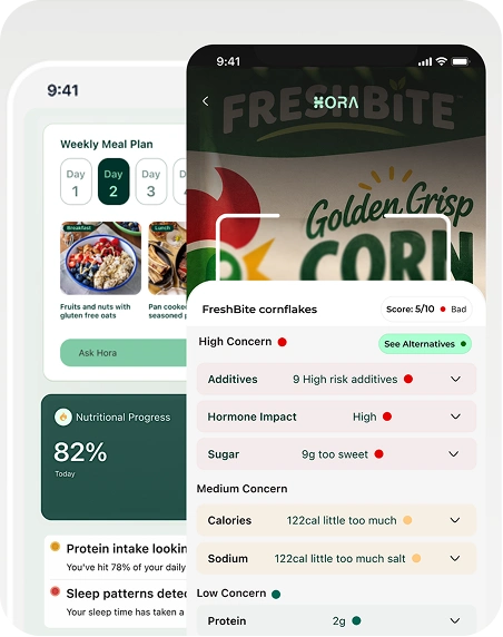 The Hora app flagging endocrine disruptors in food